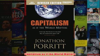 Capitalism as if the World Matters