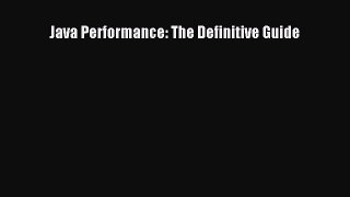 [PDF Download] Java Performance: The Definitive Guide [Read] Online