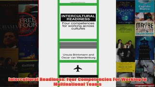 Intercultural Readiness Four Competencies For Working in Multinational Teams