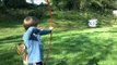 Archery Kid Nearly Shoots Dad