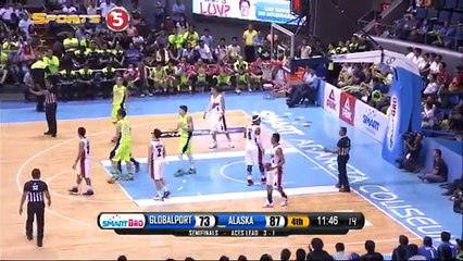 GLOBALPORT VS ALASKA - Q4   Philippine Cup 2015-2016 - Semis Game 5