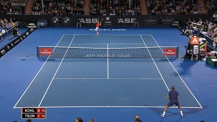 Auckland - Tsonga séduisant face à Kohlschreiber
