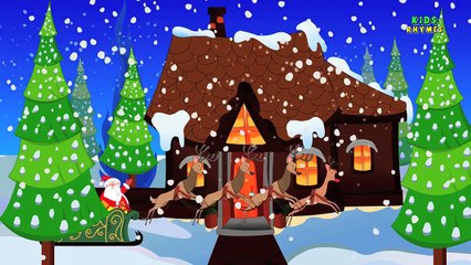 Santa Claus Down The Chimney | Santa Claus Song