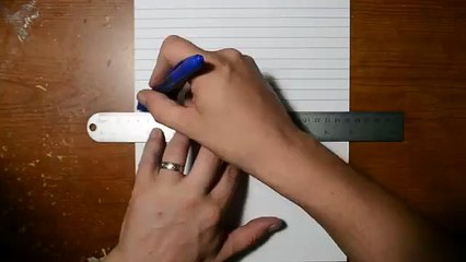 How to Draw 3D Art - Easy Line Paper Trick