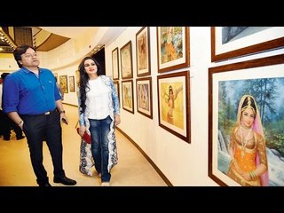 Padmini Kolhapure @ Preview Show Of Painting & Photography By JP Singhal