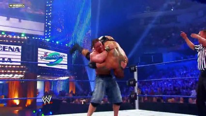 Batista breaks John Cenas neck at SummerSlam 2008