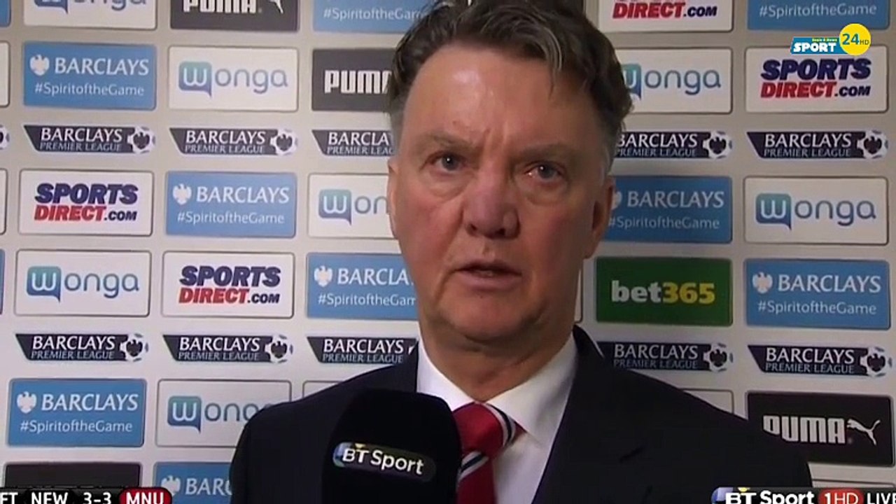 Newcastle 3-3 Manchester United - Louis van Gaal Post Match Interview