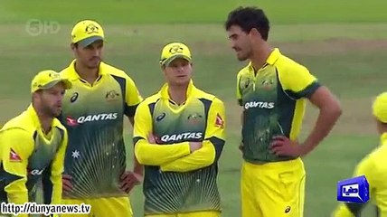 Ben stokes falls to rare dismissal.