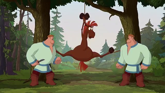 Три богатыря. Ход конем - Буду бить аккуратно, но сильно (песни из мультфильмов)