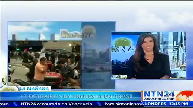 Protestas en Brasil terminaron en violentos enfrentamientos con la policía