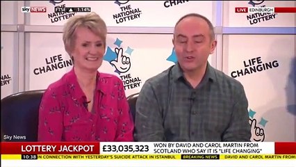 Lotto jackpot winners recall moment they realised they'd won (720p Full HD)