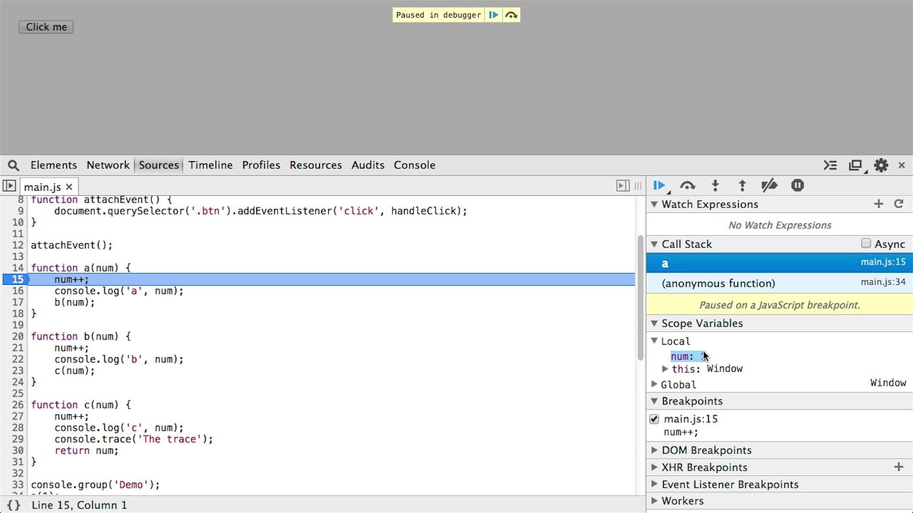 Chrome Developer Tools - 2-3-Sources and JavaScript