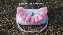 Crochet Purse Pretty Petite Ruffle Handbag TUTORIAL