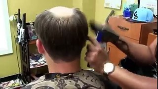 fantastic, wonderful who has a bald friend, sent him this video