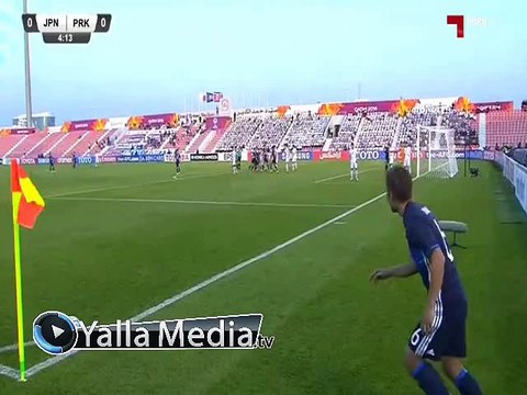 هدف مباراة ( اليابان 1-0 كوريا الشمالية ) كأس آسيا تحت 23 سنة - قطر