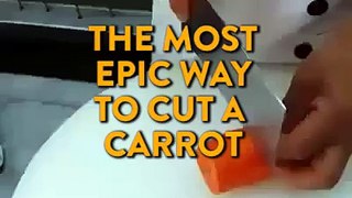 The Most Epic Way to Cut A Carrot!