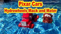 Pixar Cars Hydro Wheels Lightning McQueen , Mater, Red and Mack and the Pool
