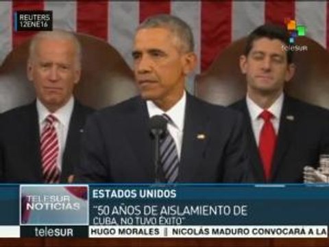 Obama pide al Congreso levantar bloqueo a Cuba