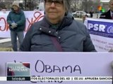 EE.UU.: activistas protestan contra el discurso de Obama