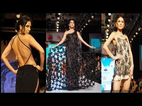 Net TRANSPERENT DRESS at IIJW Jewellery Fashion Show