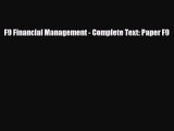 PDF Download F9 Financial Management - Complete Text: Paper F9 PDF Full Ebook