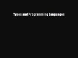 [PDF Download] Types and Programming Languages [PDF] Full Ebook