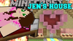 PopularMMOs Minecraft: BURNING GAMINGWITHJEN'S HOUSE PAT AND JEN Mini-Game POPULARMMOS