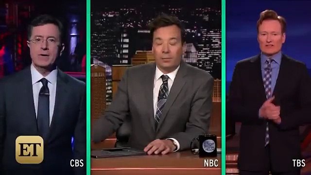 Jimmy Fallon, Conan O'Brien and Stephen Colbert Honor David Bowie (FULL HD)