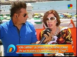 Nora Carpena le diría no a Mirtha Legrand