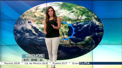 Pronóstico del tiempo con Vaitiare Mateos | Lunes 11 de enero 2016