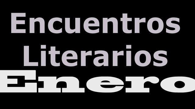 encuentros literarios enero