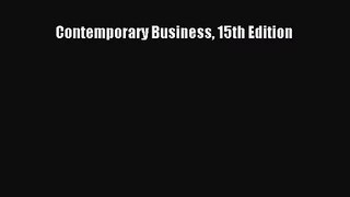 [PDF Download] Contemporary Business 15th Edition [PDF] Online