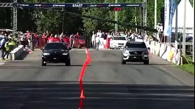 BMW X6M vs Mercedes ML63 AMG! Who Do You Think Wins