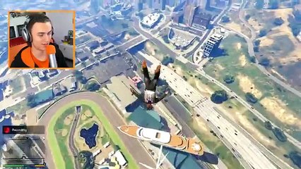 FLYING SUPER YACHT MOD! (GTA 5 Mods Funny Moments)