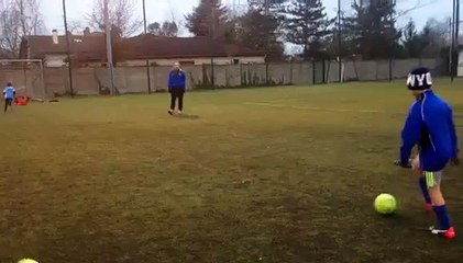 Entraînement U11 - " Appui - Remise - Tir "