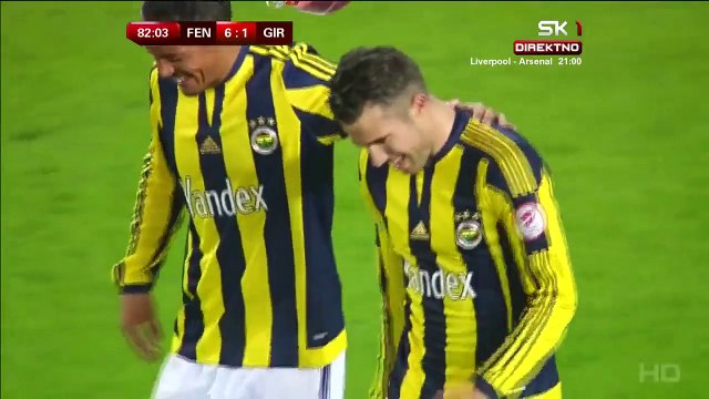 6-1 Robin van Persie Goal Turkiye Kupasi R4 Group H - 13.01.2016, Fenerbahçe SK 6-1 Giresunspor