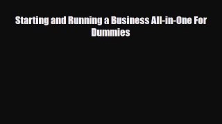PDF Download Starting and Running a Business All-in-One For Dummies PDF Online