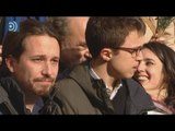 Las lágrimas de Pablo Iglesias a la salida del Congreso