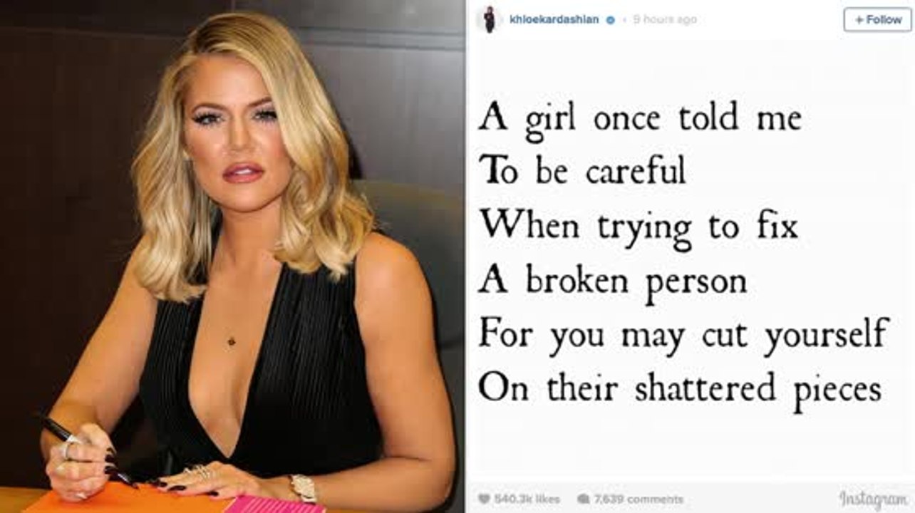 Khloe Kardashian postet ein interessantes Zitat auf Instagram