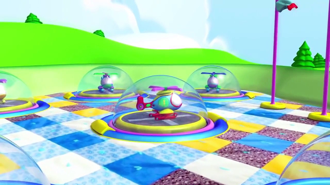 Kids crtns in 3D ANMTN: Learn to Count: 7 Flying Helicopters! {飞行的直升机积木} vidéo