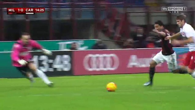 Carlos Bacca Goal HD - AC Milan 1-0 Carpi -13-01-2016