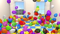 3D Giant Balloon Show for Children to Learn Colors with Eggs Prank Surprise Fun [DuckDuckK