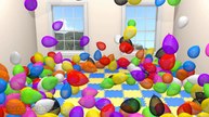 3D Giant Balloon Show for Children to Learn Colors with Eggs Prank Surprise Fun [DuckDuckK
