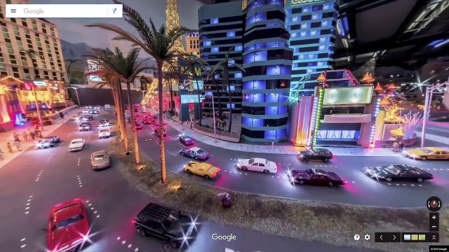Google street view dans un ville miniature... Magique