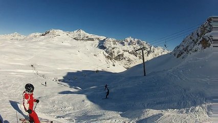 Tignes - Hors-Piste en famille sous le TS de Grand Pré