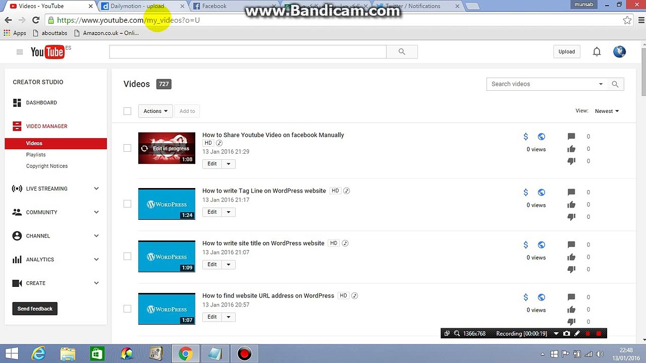 How to Share Youtube Video on twitter Manually
