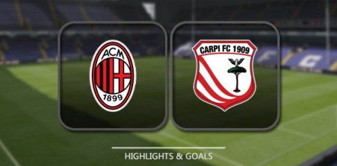 All Goals - AC Milan 2-1 Carpi 13.01.2016 HD