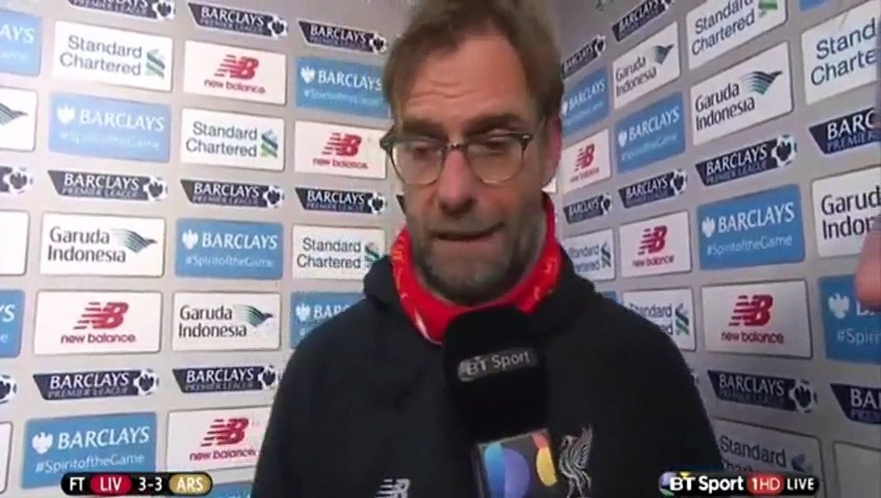 Liverpool 3-3 Arsenal - Jurgen Klopp Post Match Interview