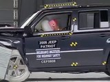 2008 Jeep Patriot moderate overlap IIHS crash test