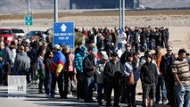 These people waited in line for hours to get their hands on Powerball tickets